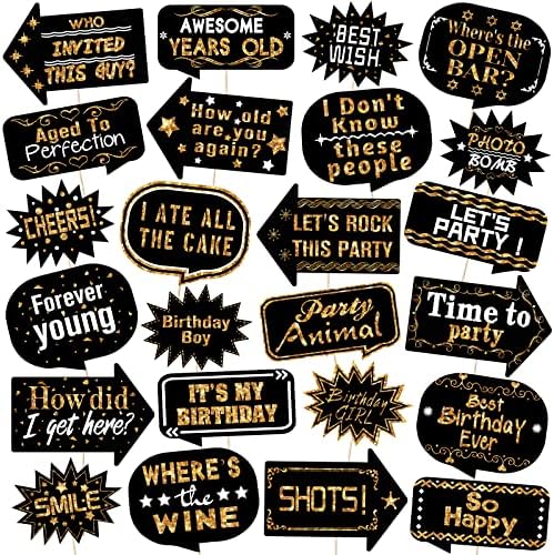Outus 24 Piece Photo Booth Props Birthday Party 1
