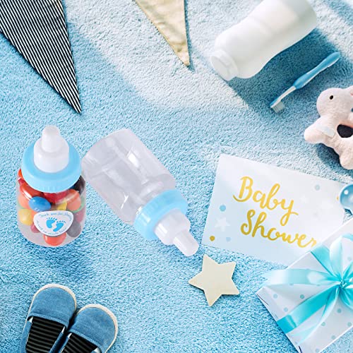 Tondiamo 48 Pcs Blue Baby Shower Candy Jar Favors
