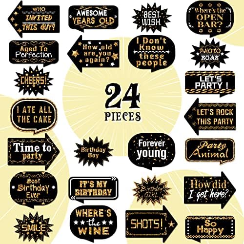 Outus 24 Piece Photo Booth Props Birthday Party 1