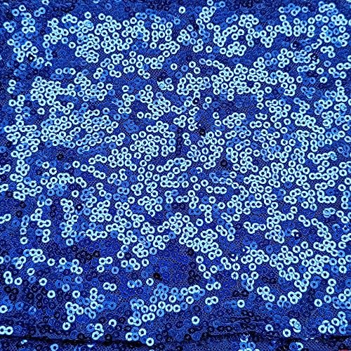 SheYang Elastic Sequin Chair Sashes with Buckle - Royal Blue 10 Pack